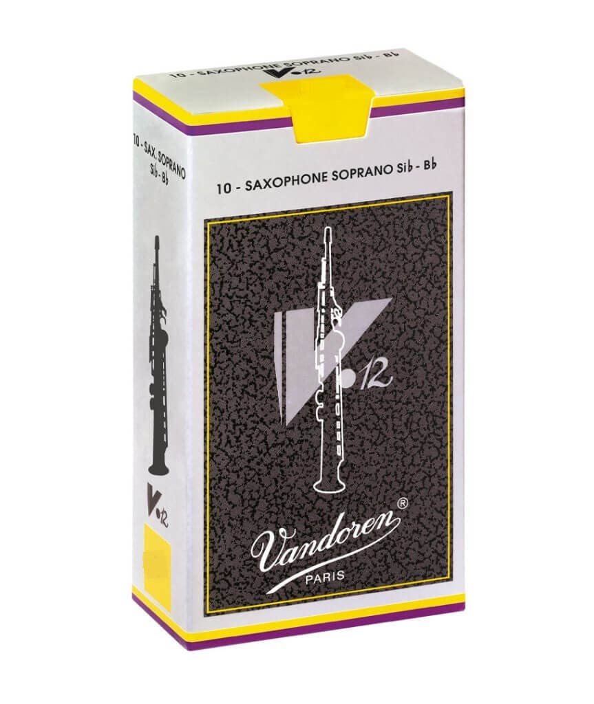 Vandoren V12 Soprano Sax Reeds - Box of 10 - Size 2.5