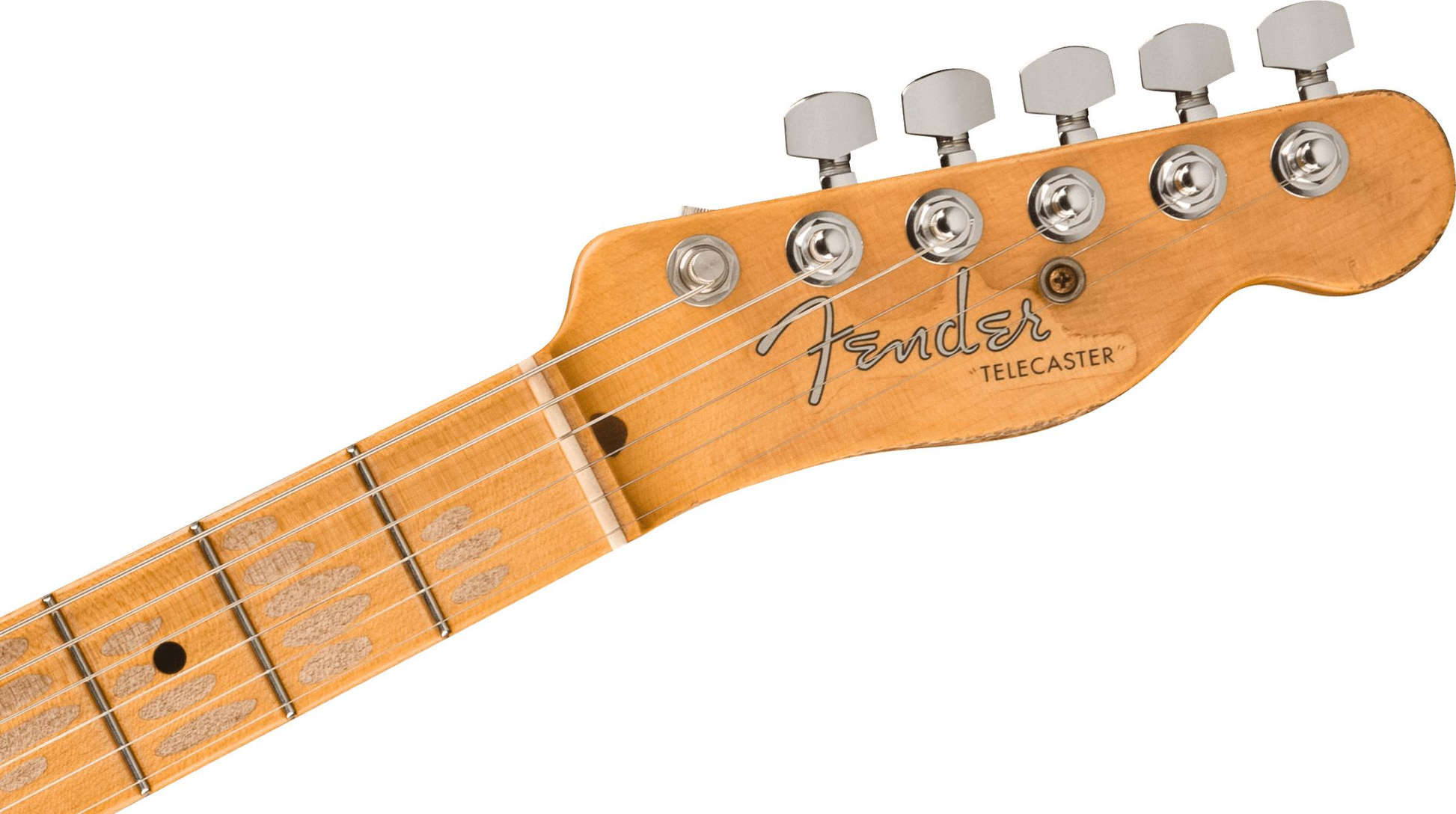 Fender Custom Shop Masterbuilt Waylon Jennings BTB 54' Telecaster Relic - Black and White Tooled Leather over Butterscotch Blonde