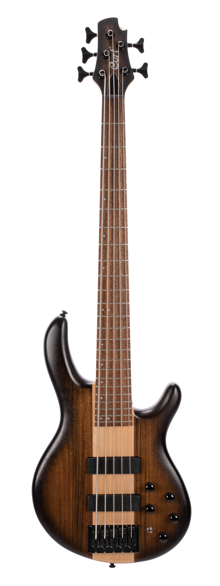 Cort C5 Plus OVMH 5-String Bass - Antique Brown Burst