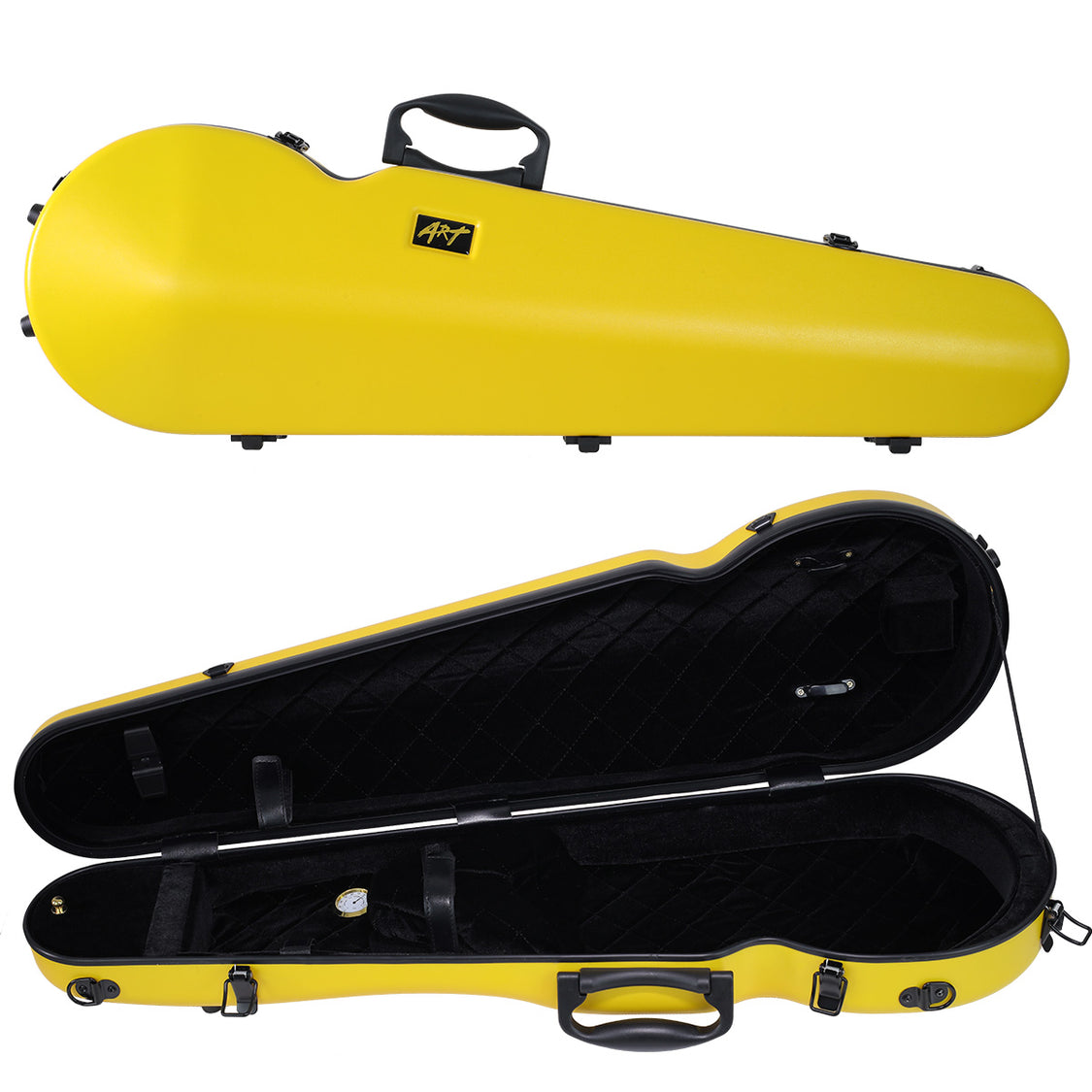 ART Shaped Violin Case 4/4-3/4 - Canary Yellow