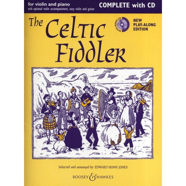 CELTIC FIDDLER new edition book/cd VIOLIN/PIANO / HUWS JONES (BOOSEY HAWKES)