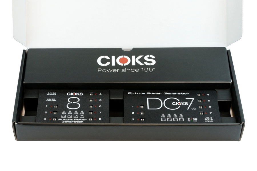 Cioks Superpower DC7 v2 + C8E Pedal Power Supply Bundle (CI-SP-BUNDLE)