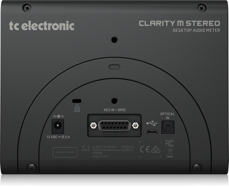 TC Electronic CLARITY M STEREO Stereo Audio Meter w/7" High Res Display and USB