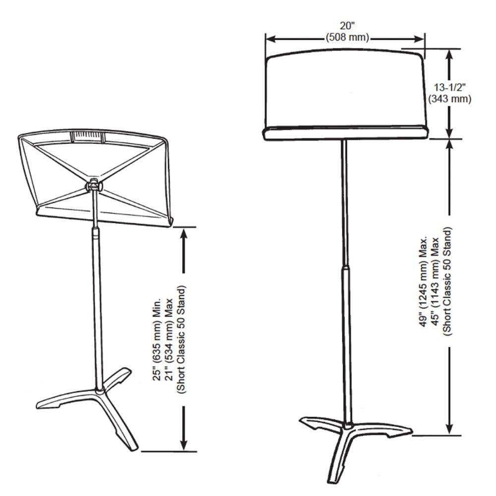 Wenger Classic 50 Sheet Music Stand (W039E500)