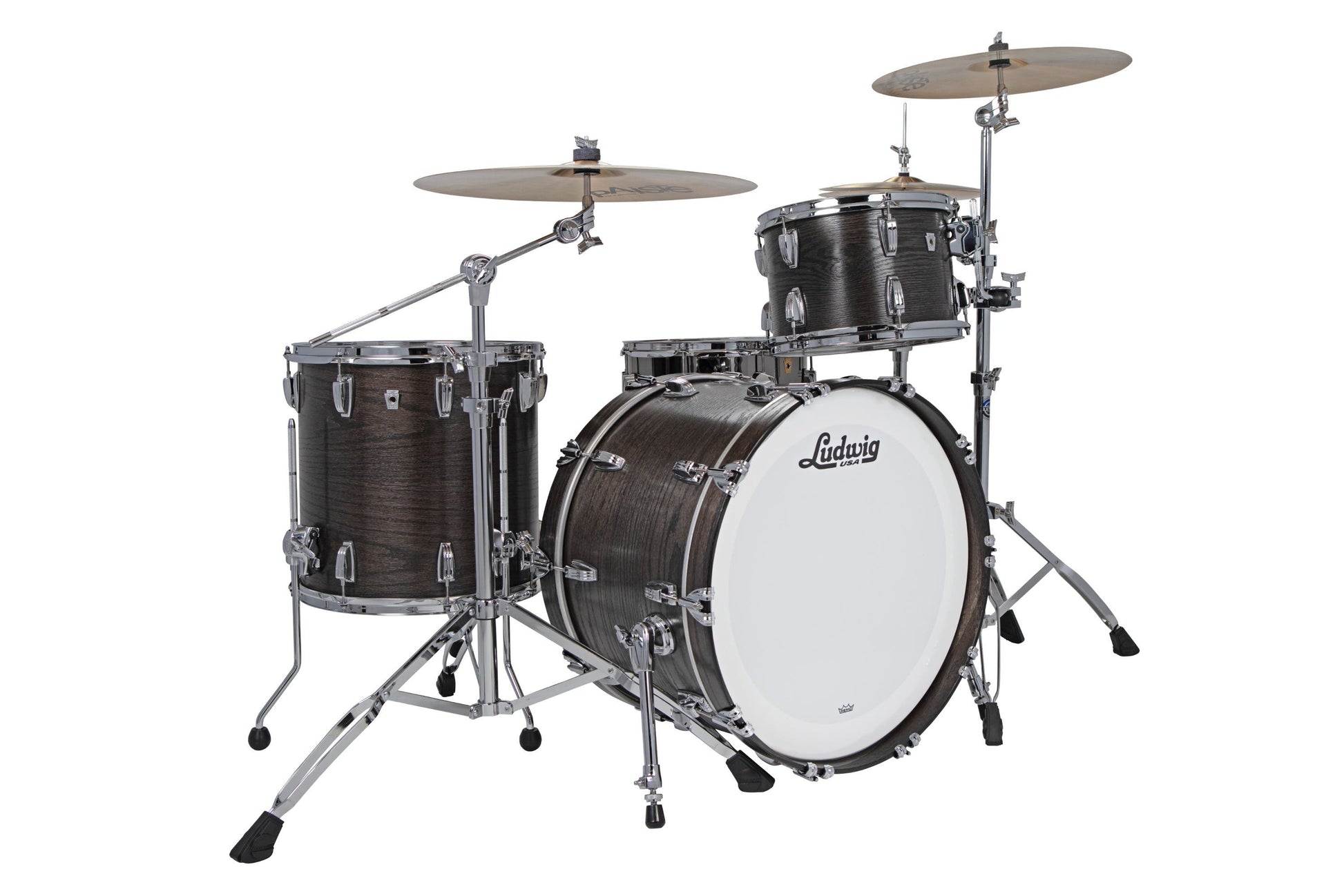Ludwig Classic Oak FAB 22 Drum Kit - Shell Pack - Smoke Finish