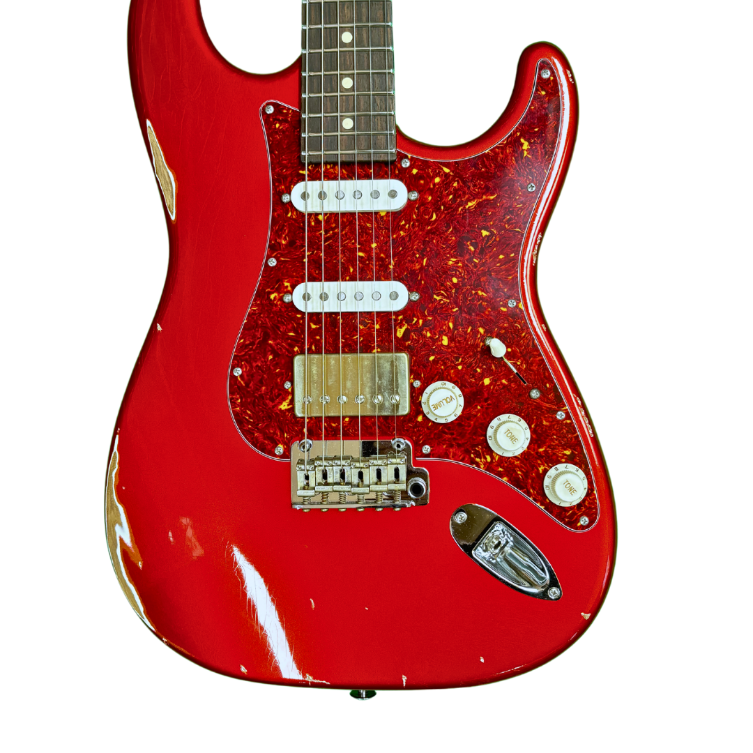 Suhr Dealer Select Classic Antique HSS - Roasted Flame Maple Neck / Rosewood FB - Candy Apple Red