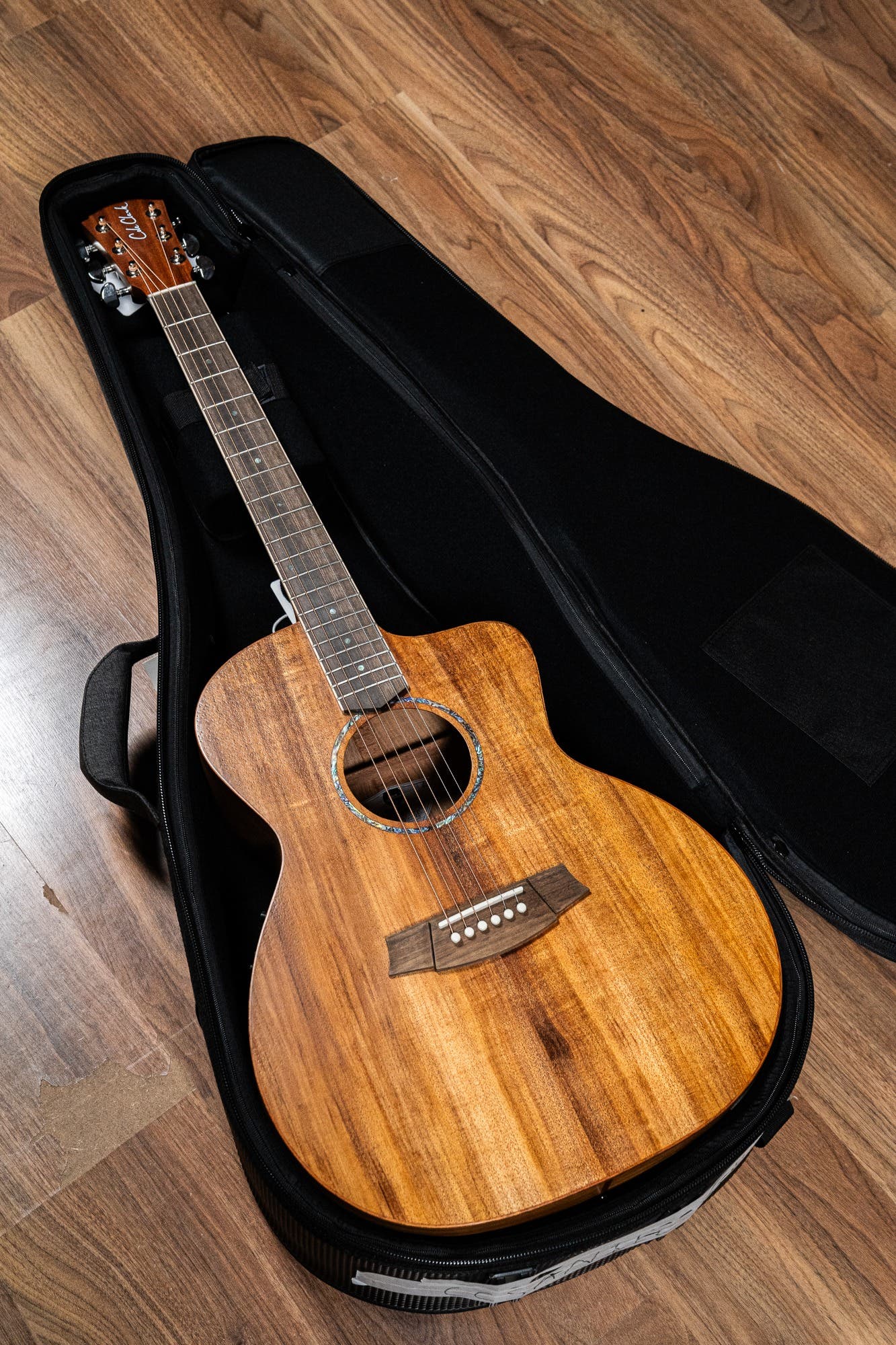 Cole Clark CCSAN1EC-BLBL Studio GA Acoustic Guitar - Blackwood