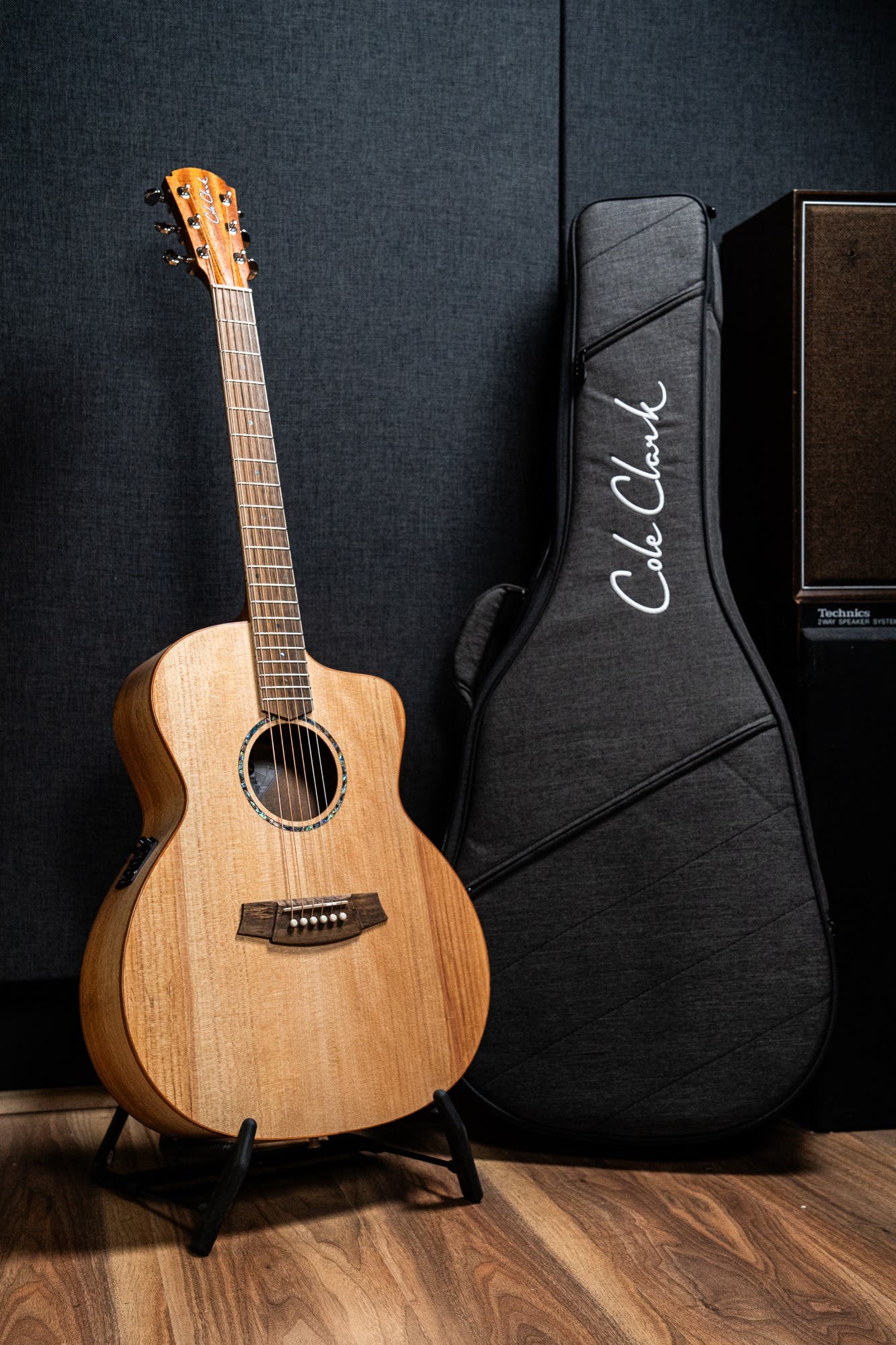 Cole Clark CCSAN1EC-BM Studio GA Acoustic Guitar - Bunya / Maple