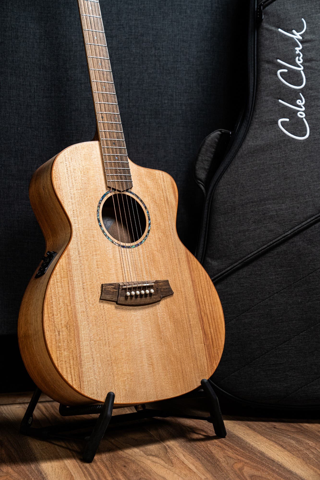 Cole Clark CCSAN1EC-BM Studio GA Acoustic Guitar - Bunya / Maple