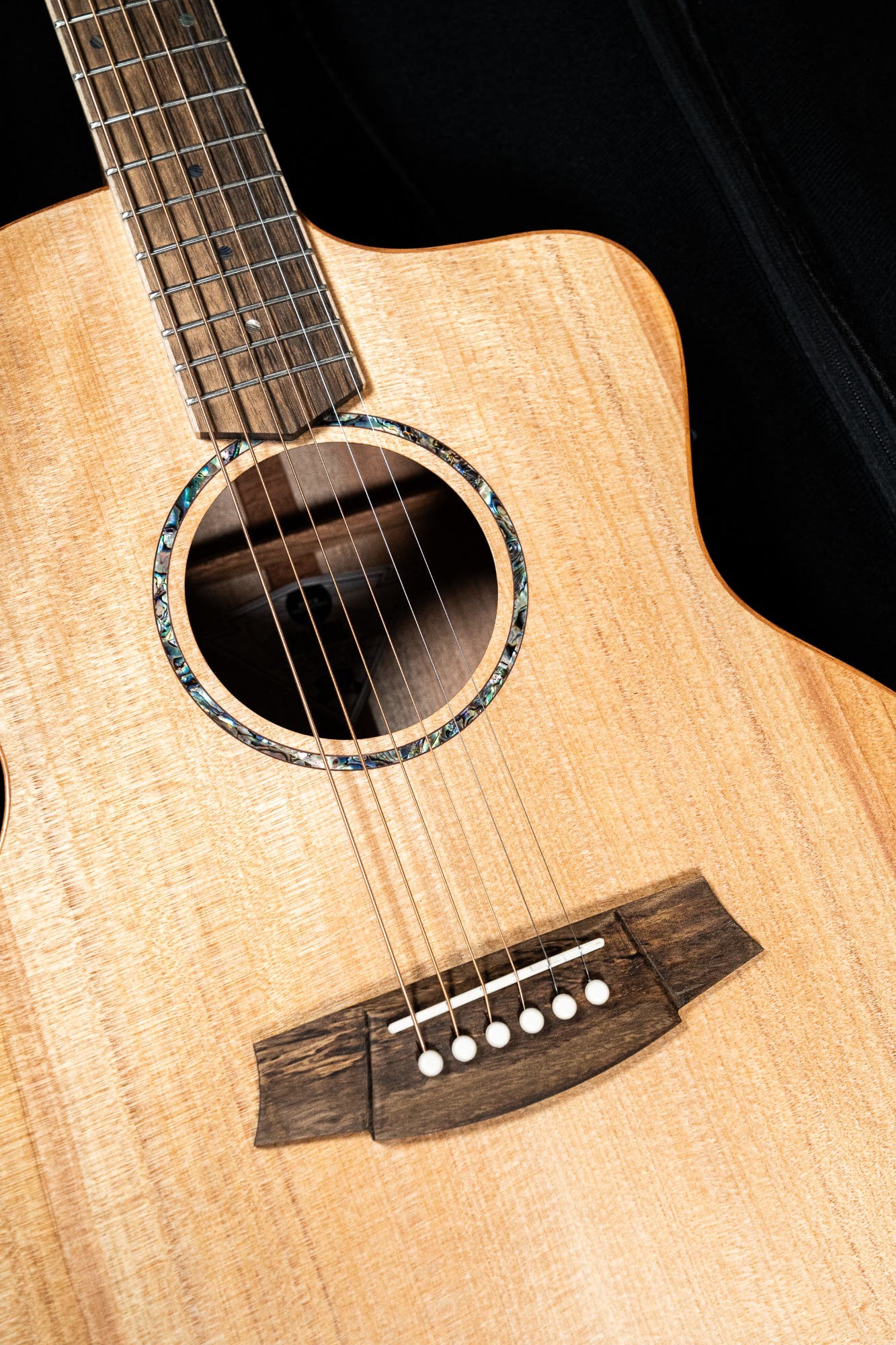 Cole Clark CCSAN1EC-BM Studio GA Acoustic Guitar - Bunya / Maple