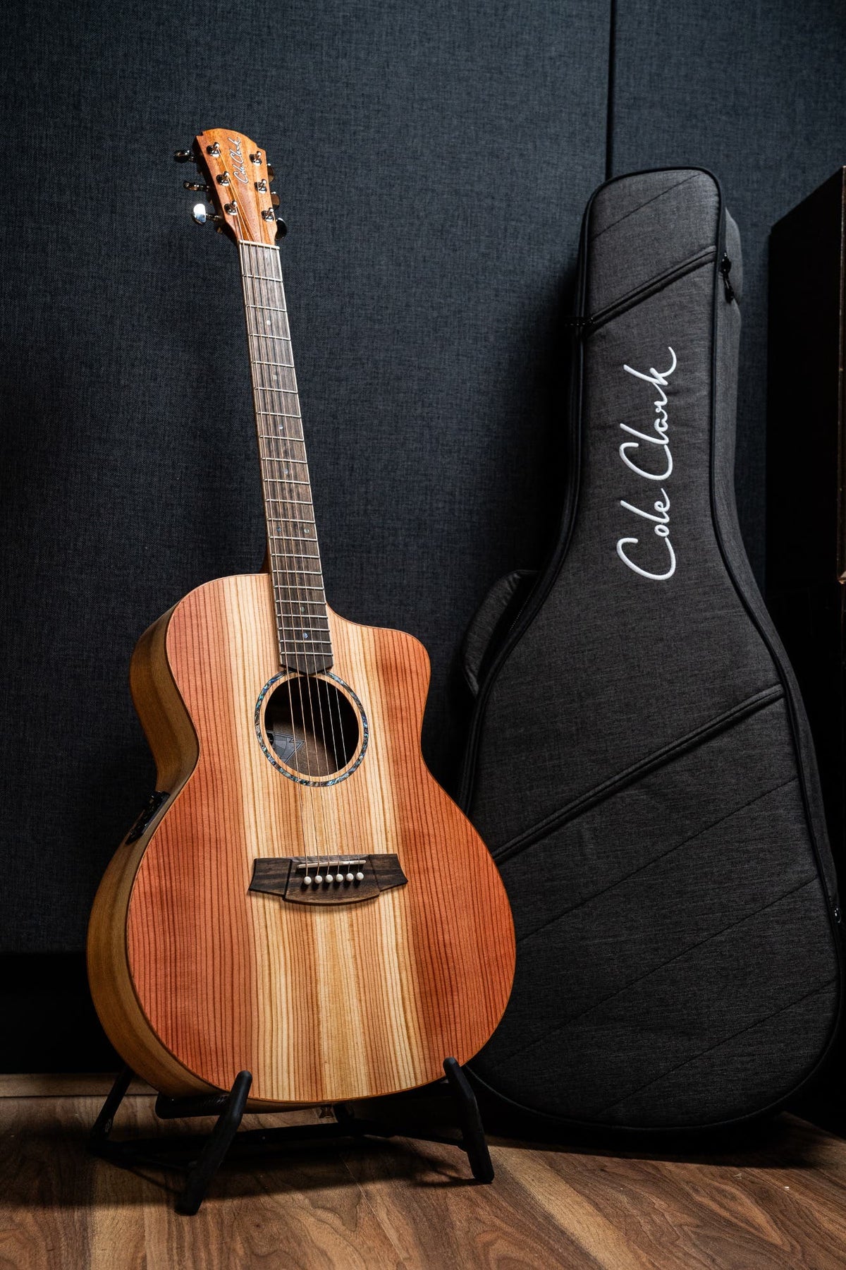 Cole Clark CCSAN1EC-RDM Studio GA Acoustic Guitar - Redwood / Maple