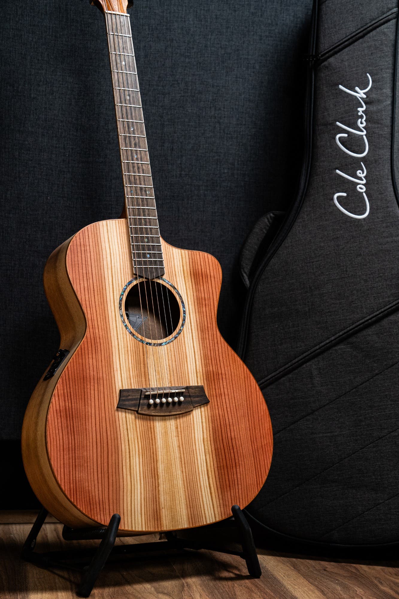 Cole Clark CCSAN1EC-RDM Studio GA Acoustic Guitar - Redwood / Maple