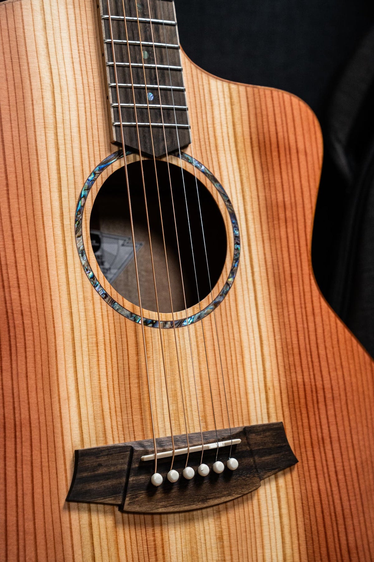 Cole Clark CCSAN1EC-RDM Studio GA Acoustic Guitar - Redwood / Maple