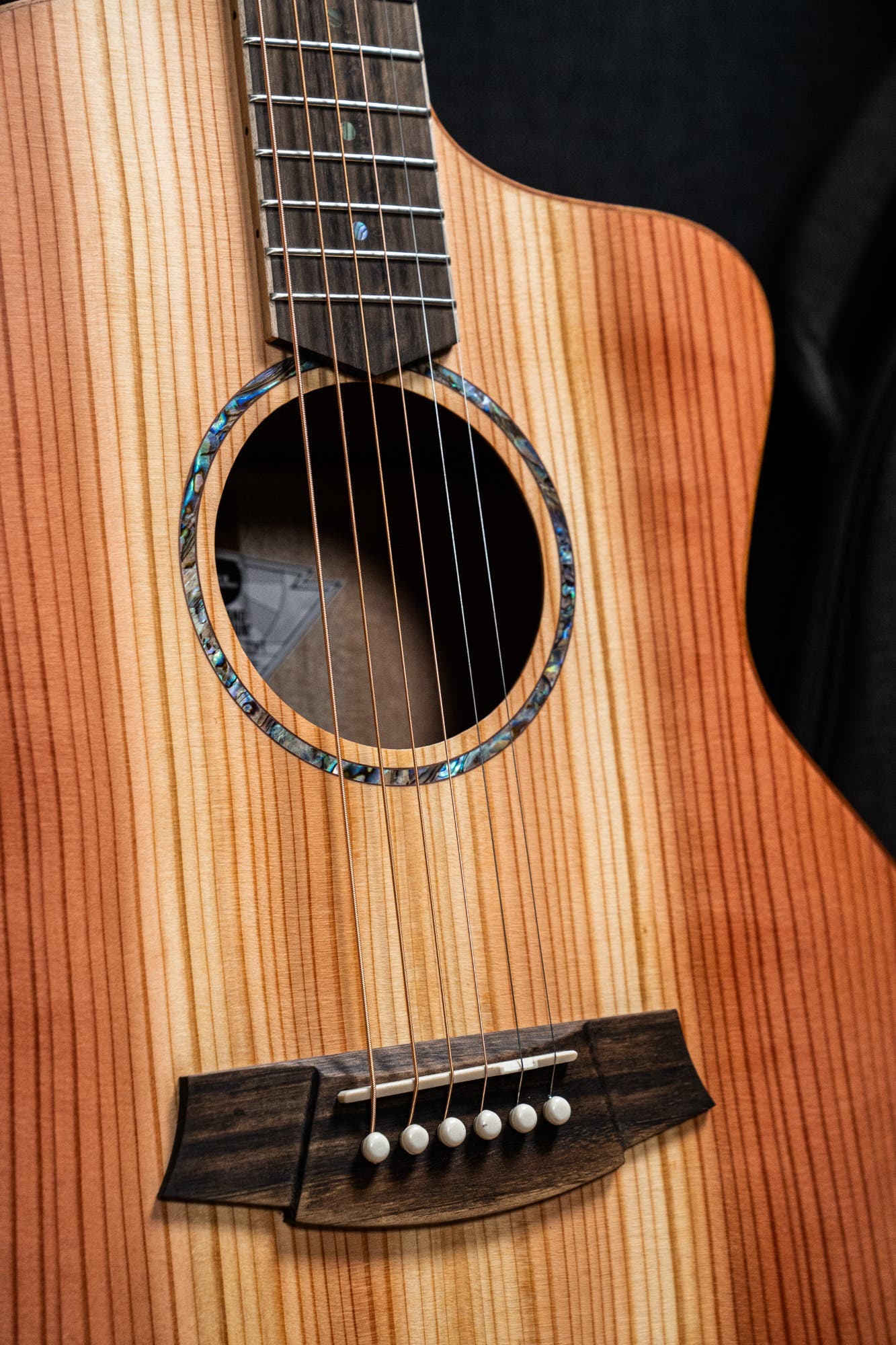 Cole Clark CCSAN1EC-RDM Studio GA Acoustic Guitar - Redwood / Maple