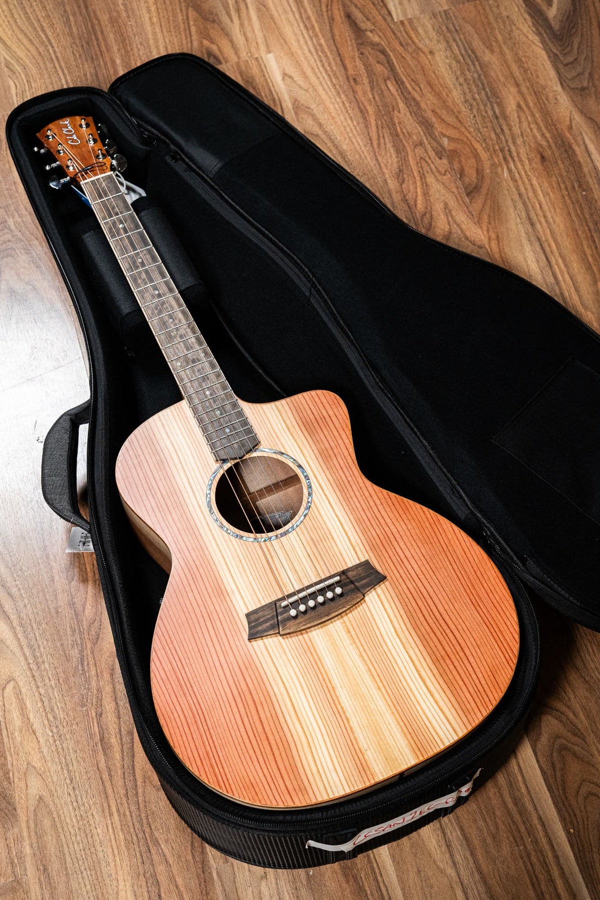 Cole Clark CCSAN1EC-RDM Studio GA Acoustic Guitar - Redwood / Maple