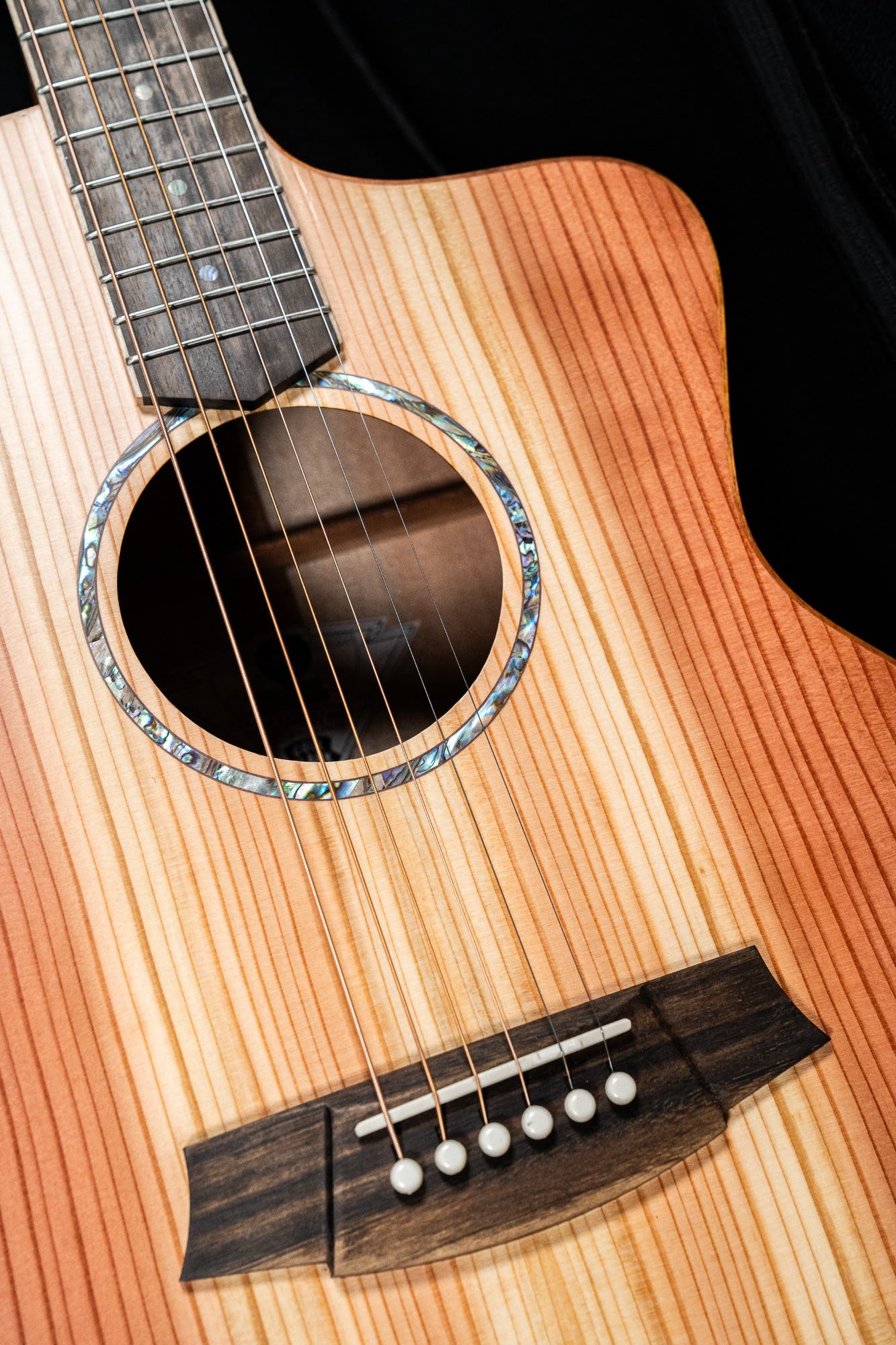 Cole Clark CCSAN1EC-RDM Studio GA Acoustic Guitar - Redwood / Maple