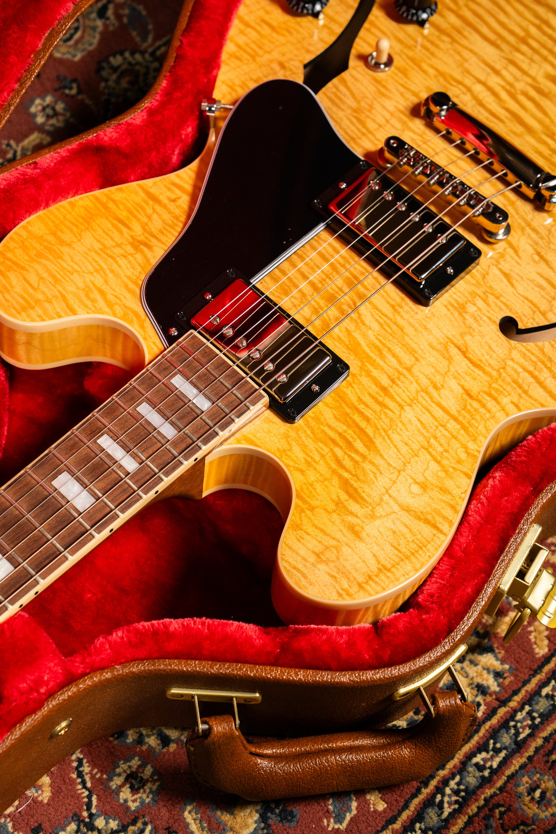 Gibson ES-335 Figured w/Case - Honey Amber - Pre-Owned