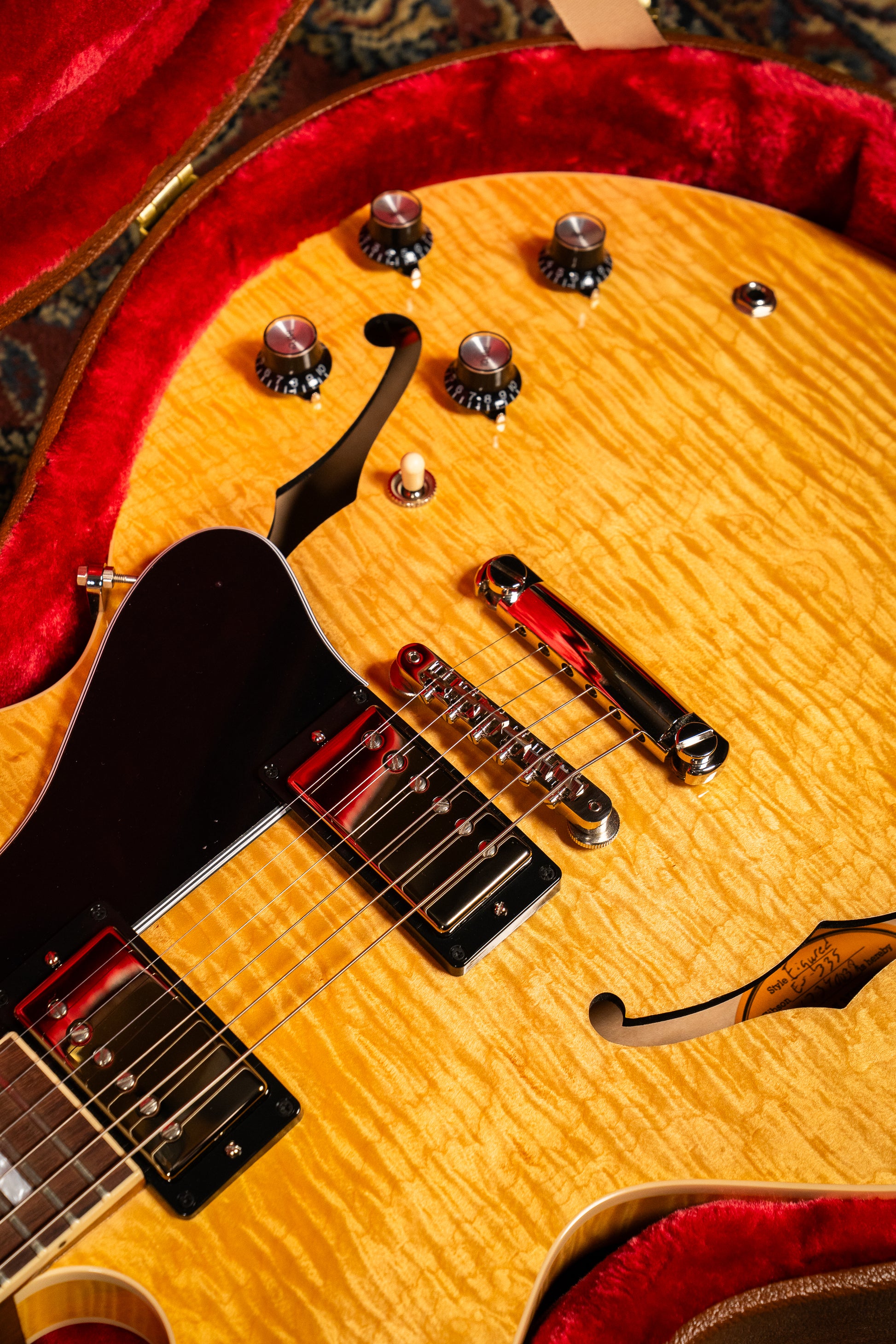 Gibson ES-335 Figured w/Case - Honey Amber - Pre-Owned