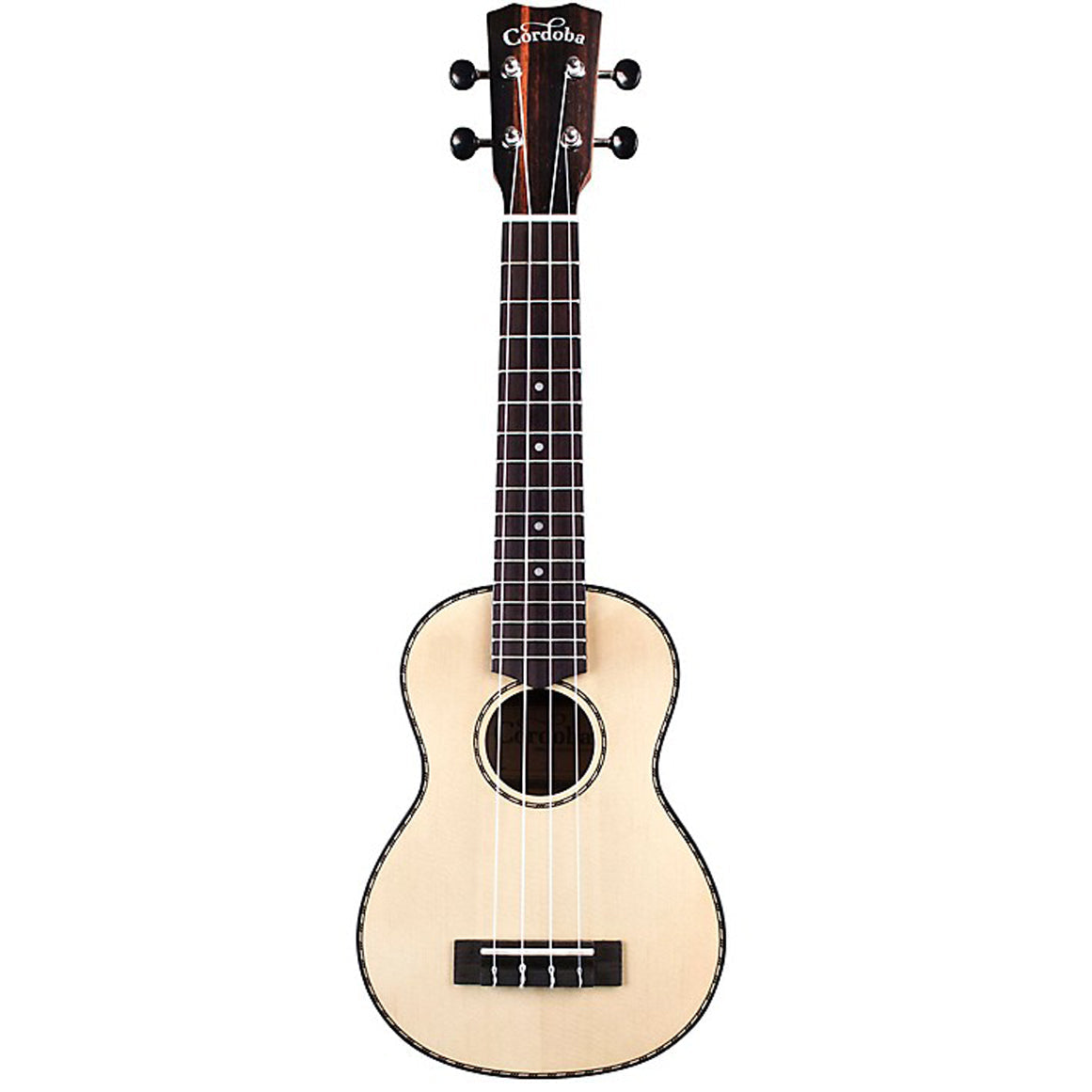 Cordoba 21S Soprano Ukulele - Spruce / Striped Ebony