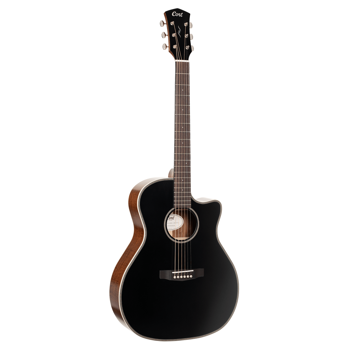 Cort Essence GA4 Acoustic Guitar - Black Top Semi Gloss