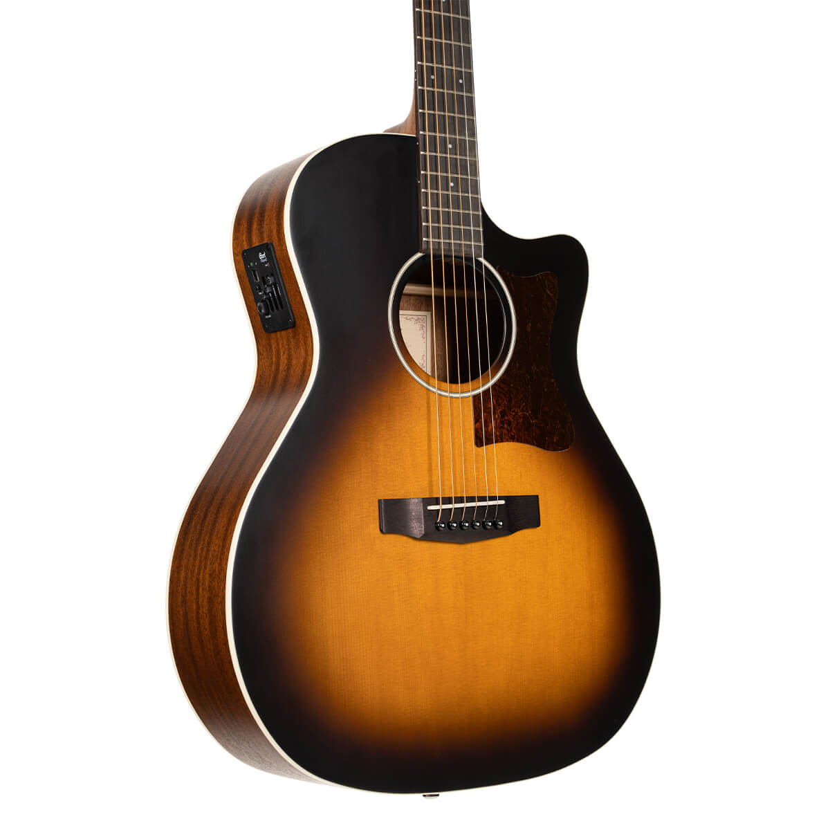 Cort GA1E Grand Auditorium Acoustic Guitar - Open Pore Sunburst