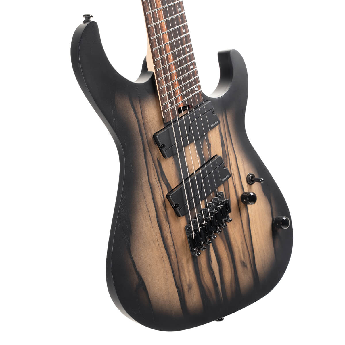Cort KX507MS Pale Moon 7-String Multi-scale Electric Guitar - Natural Black Burst