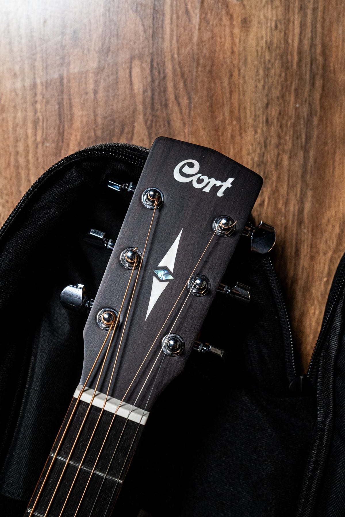 Cort L500E Acoustic Electric Guitar Package w/Gigbag - Open Pore Natural