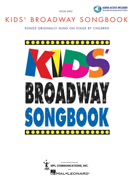 Kids Broadway Songbk Bk/Cd