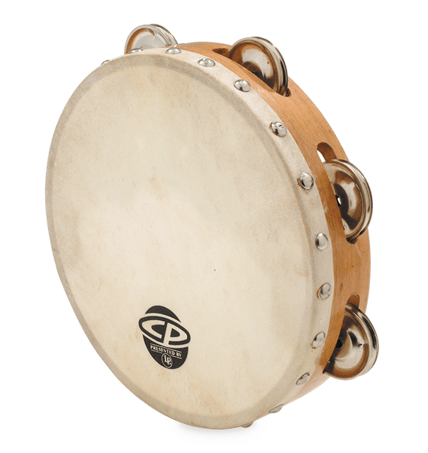 Latin Percussion LP CP 8" Wood Tambourine w/Head - Single Row (CP378)