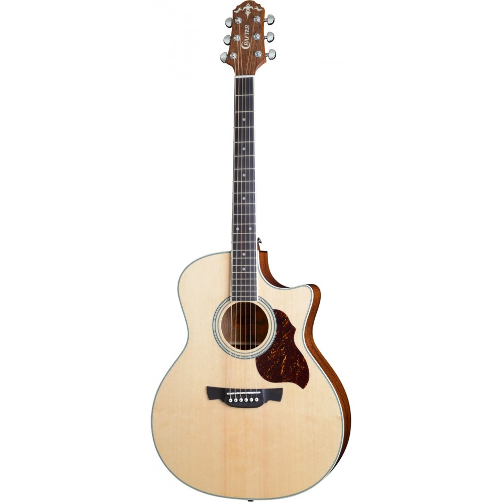 Crafter GAE 6N Acoustic Electric Guitar - Solid Spruce / Mahogany