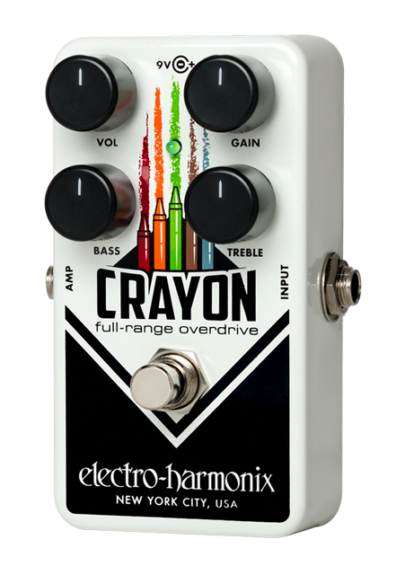Electro Harmonix Crayon Full-Range Overdrive Pedal (Vertical Design)