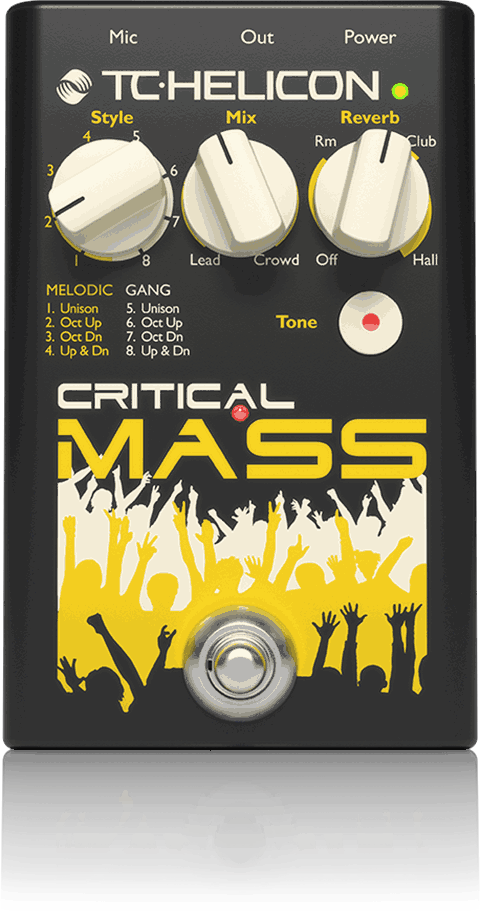 TC Helicon Critical Mass Vocal Effect Pedal