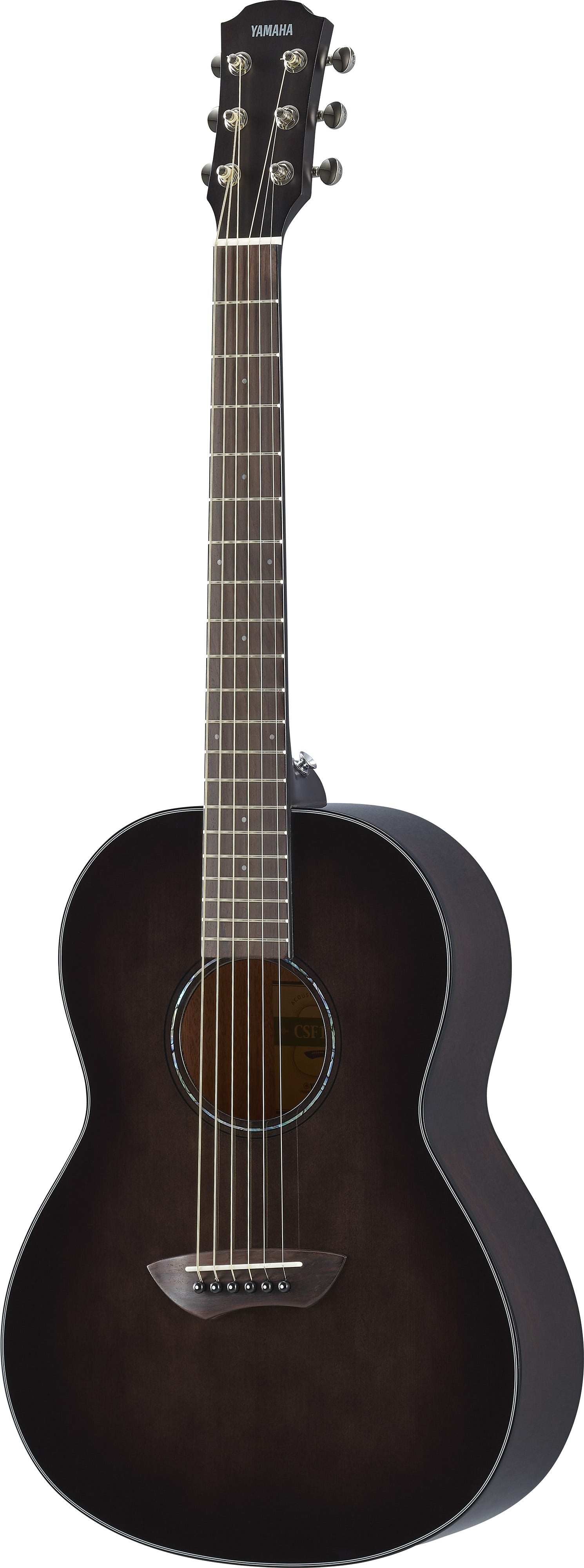 Yamaha CSF1M Travel Acoustic Guitar w/Deluxe Gigbag - Translucent Black