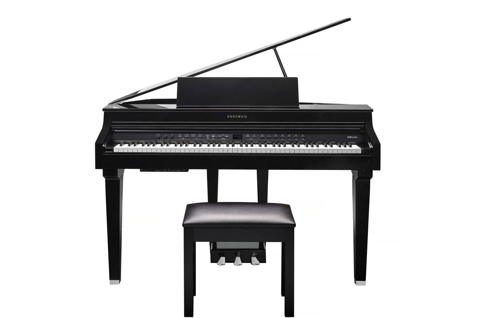 Kurzweil CUP G1W Digital Baby Grand Piano - Black Polish