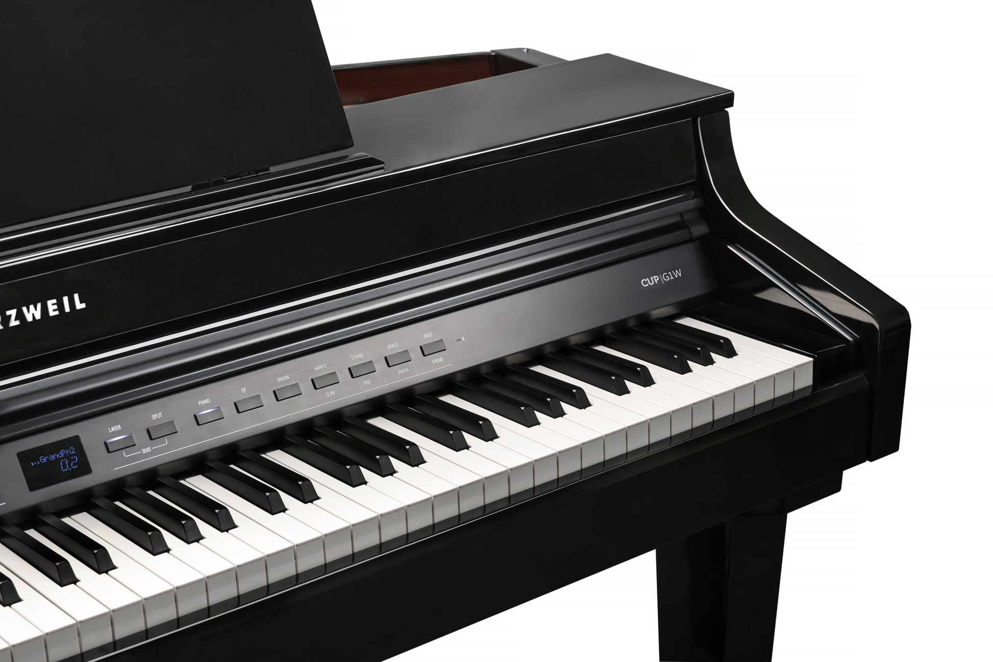 Kurzweil CUP G1W Digital Baby Grand Piano - Black Polish
