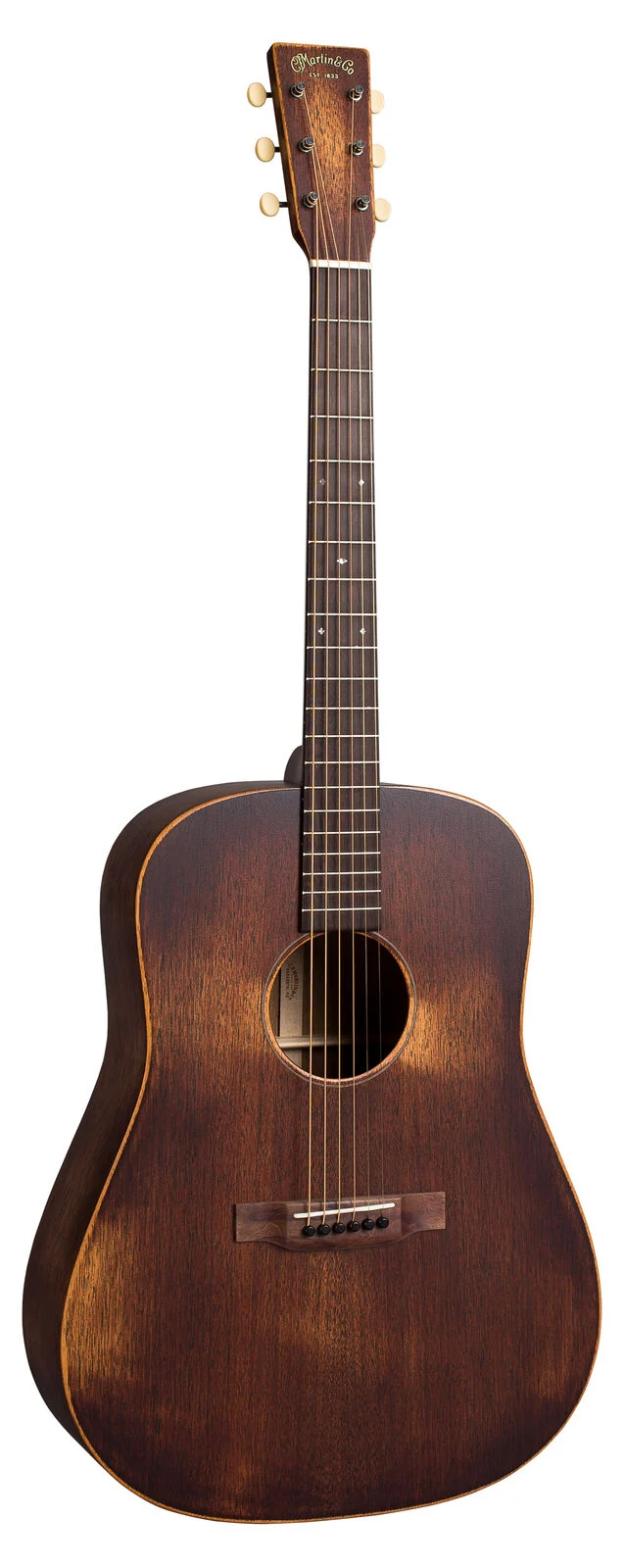 Martin D-15M StreetMaster Acoustic Guitar - Worn Mahogany Burst