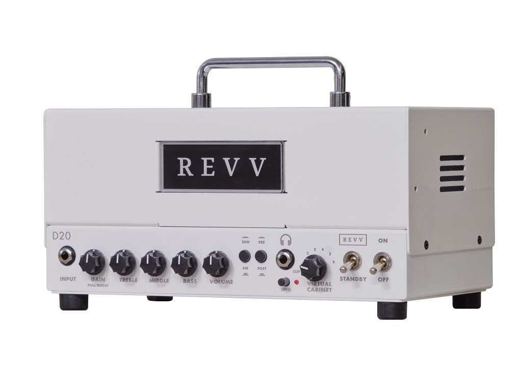 Revv Amplification D20 All-Tube Amp w/Built-in Torpedo Reactive Load - White - Open Box / One Only