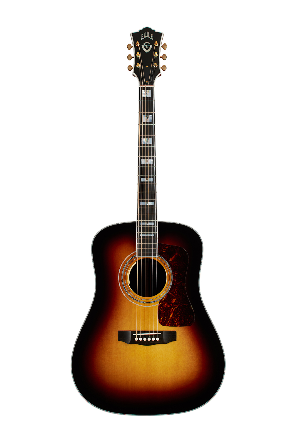 Guild USA D-55E Acoustic Guitar w/LR Baggs Pickup - Antique Burst
