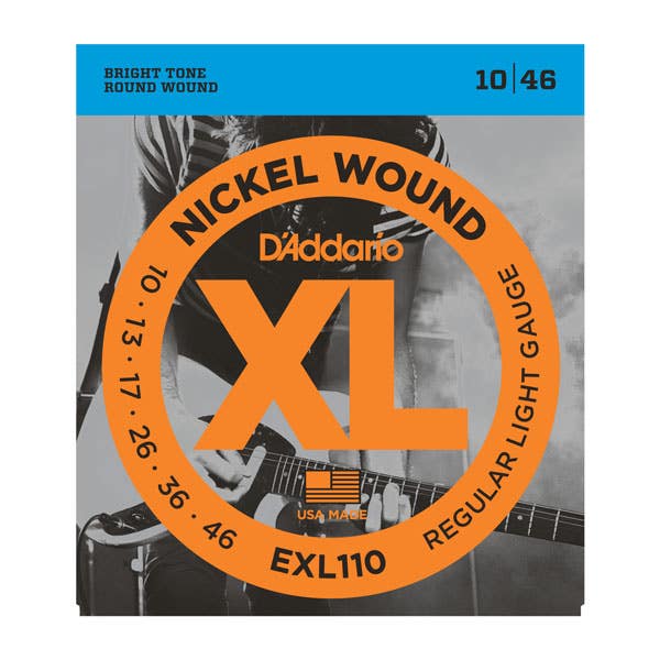D'Addario Regular Light Electric Guitar String Set 10-46 (EXL110)