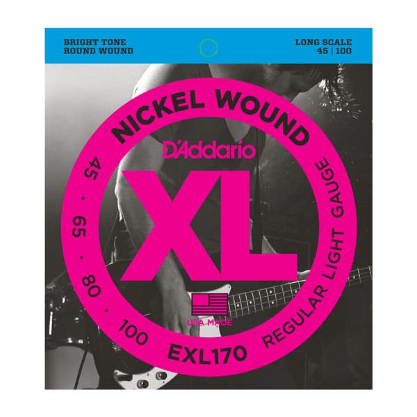 Daddario EXL170 nickel wound bass string set 45-100
