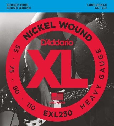 D'Addario EXL230 Heavy Gauge Bass String Set - 55-110