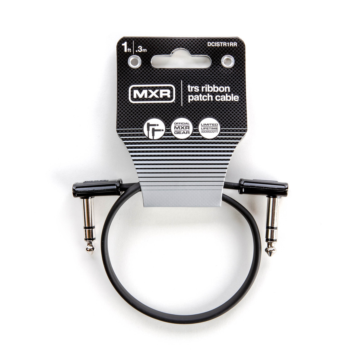 MXR Stereo Ribbon TRS - TRS Patch Cable - 1ft (DCISTR1RR)