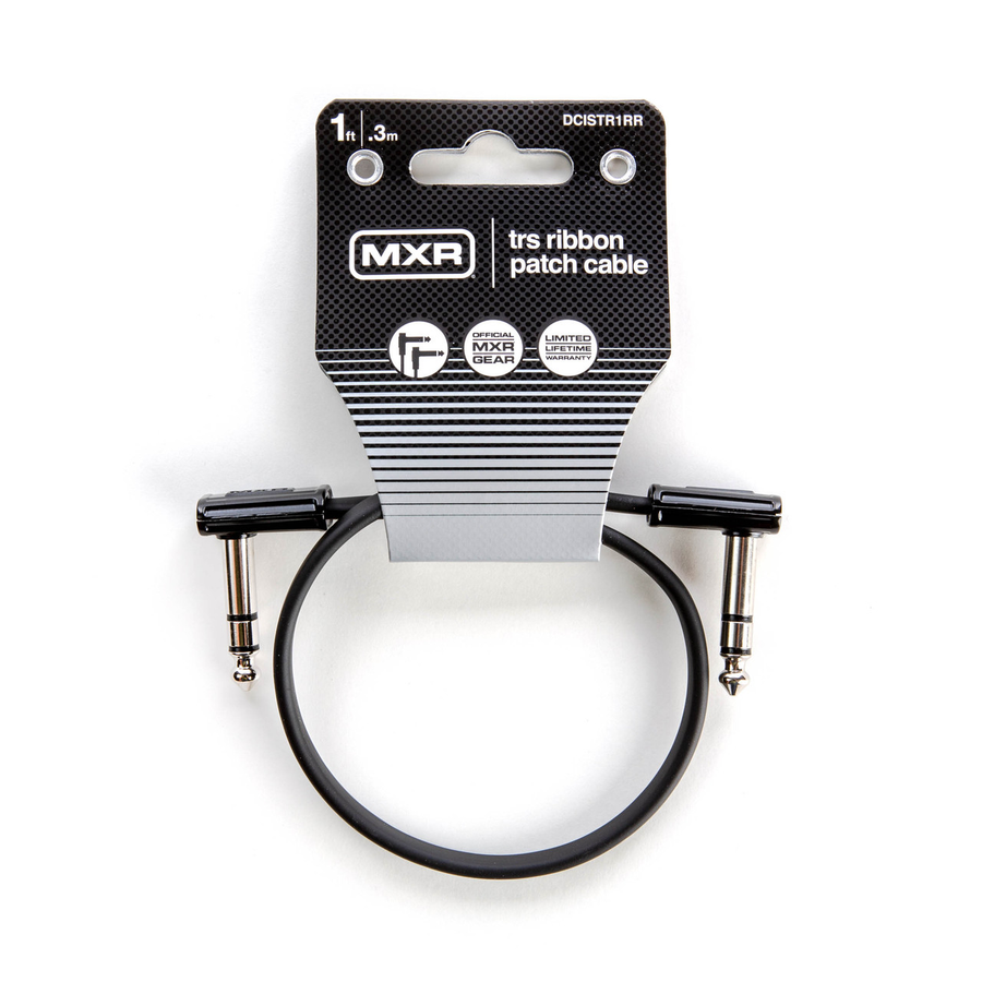 MXR Stereo Ribbon TRS - TRS Patch Cable - 1ft (DCISTR1RR)