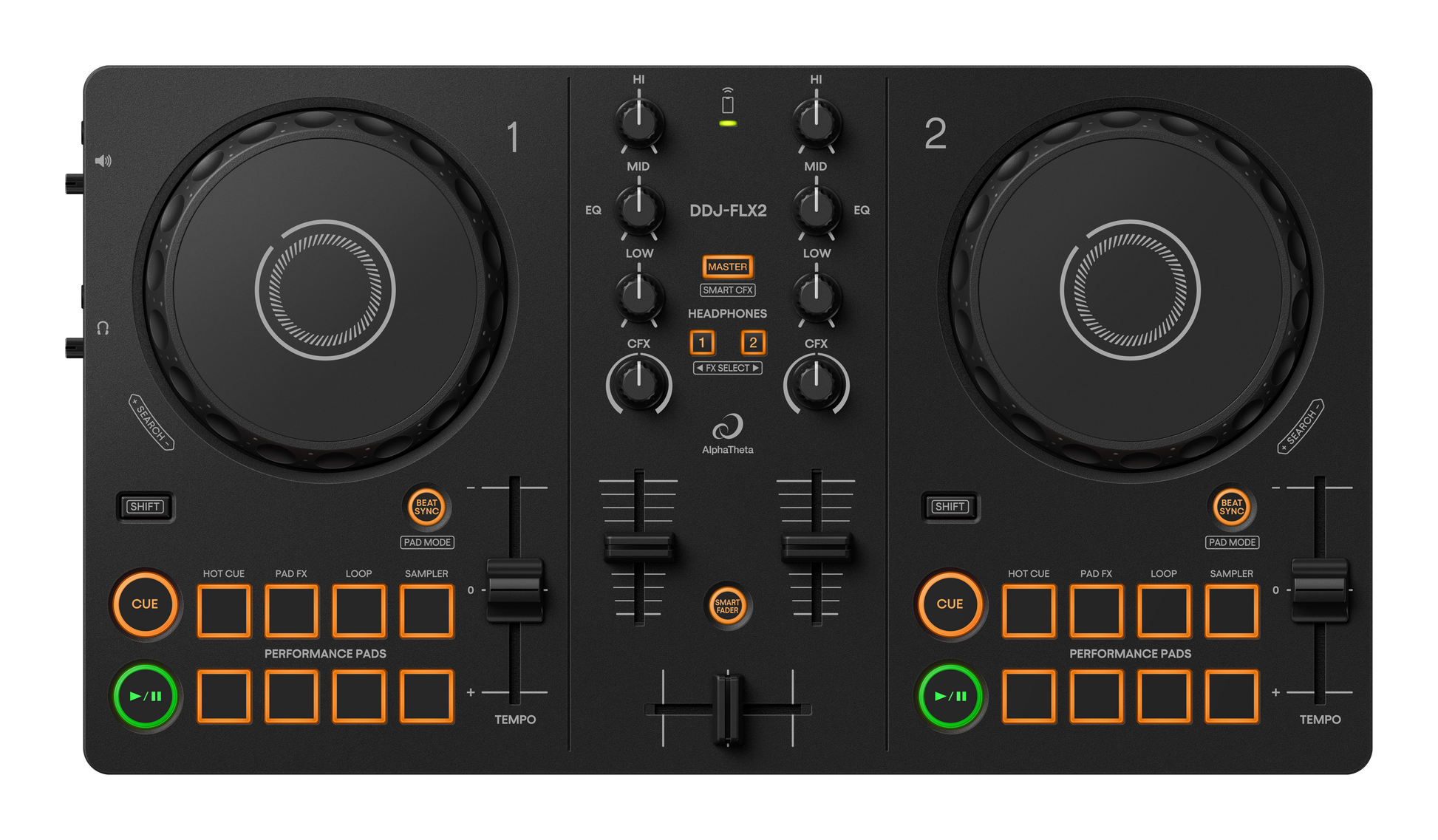 AlphaTheta DDJ-FLX2 Compact DJ Controller