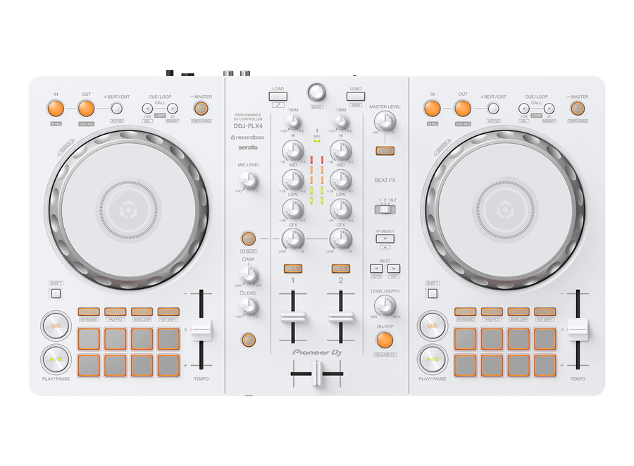 Pioneer DDJ-FLX4W 2-Channel DJ Controller - WHITE