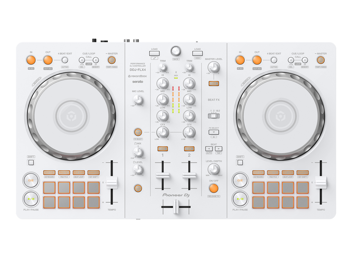 Pioneer DDJ-FLX4W 2-Channel DJ Controller - WHITE
