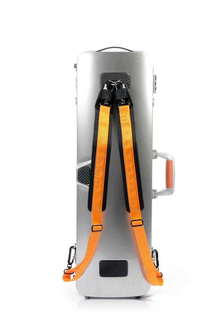 BAM LA DEFENSE Hightech Oblong Violin Case - Brushed Aluminium (DEF2001XLA)