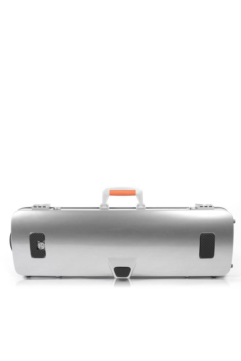 BAM LA DEFENSE Hightech Oblong Violin Case - Brushed Aluminium (DEF2001XLA)