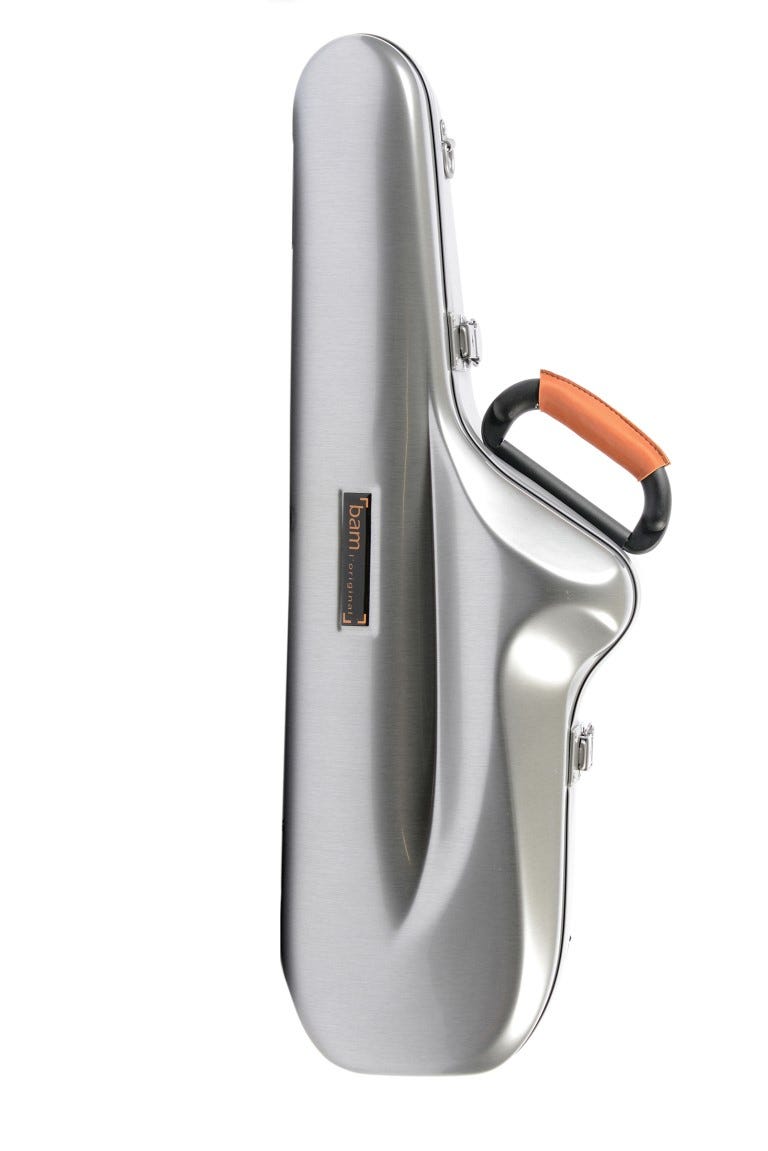 Bam La Defense Cabine Alto Sax Case - Brushed Aluminium (DEF4011SA)