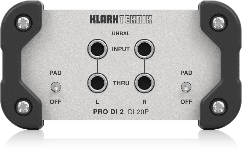 Klark Teknik DI20P Passive Stereo DI Box w/Midas Transformer